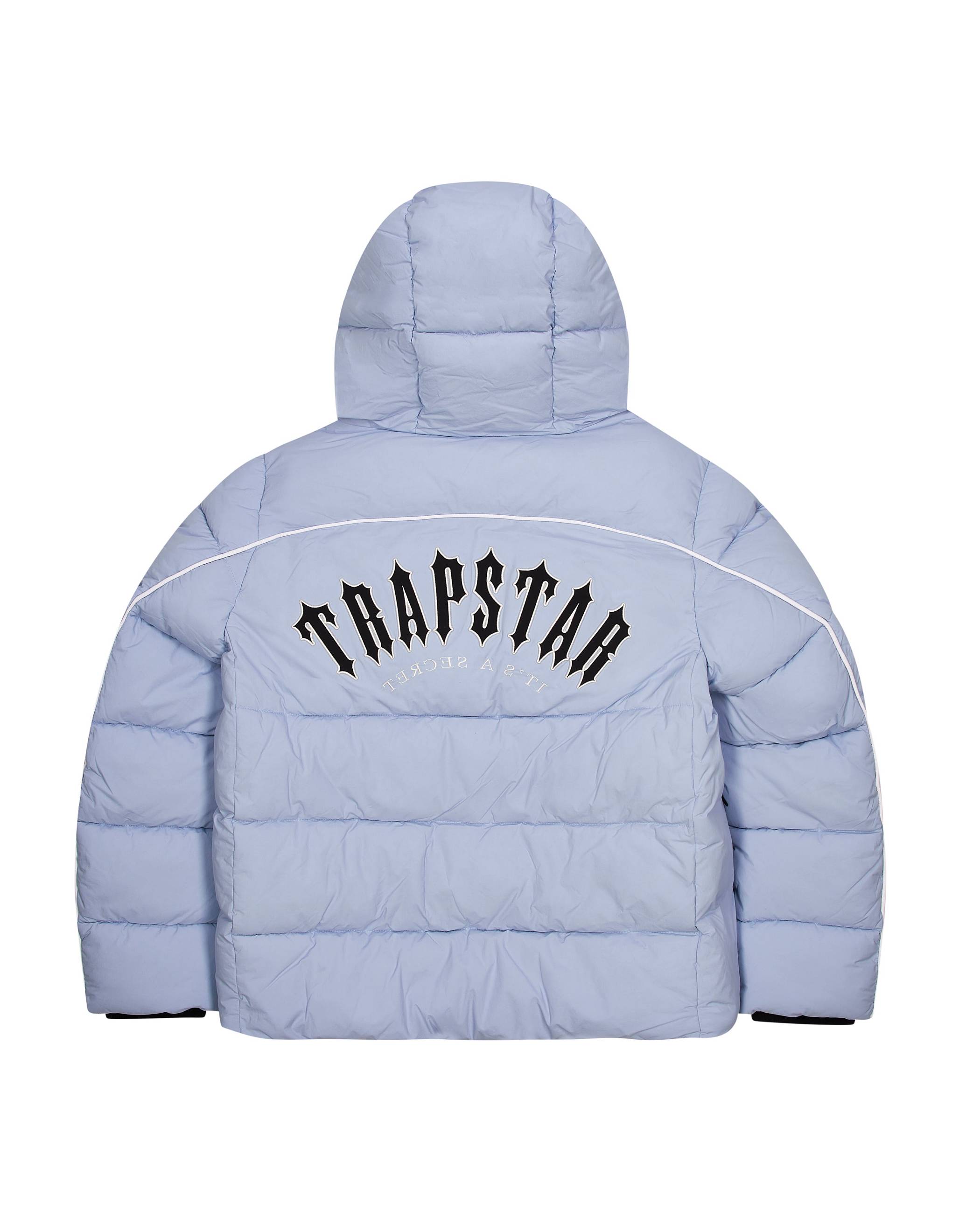 Trapstar Irongate Arch Pipping Puffer Light Blue | TS-65438