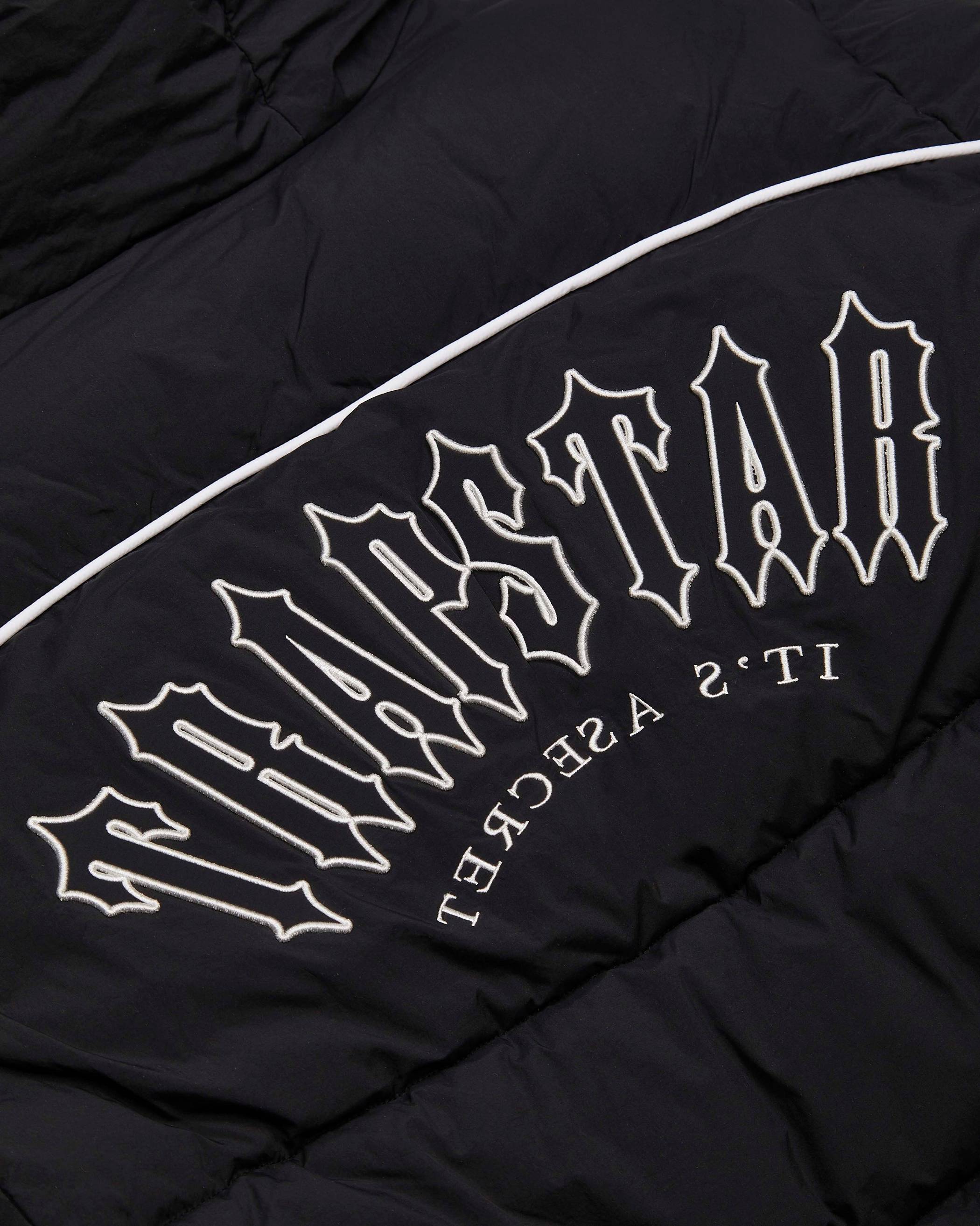 Trapstar Irongate Arch Puffer Black/White | TS-65435