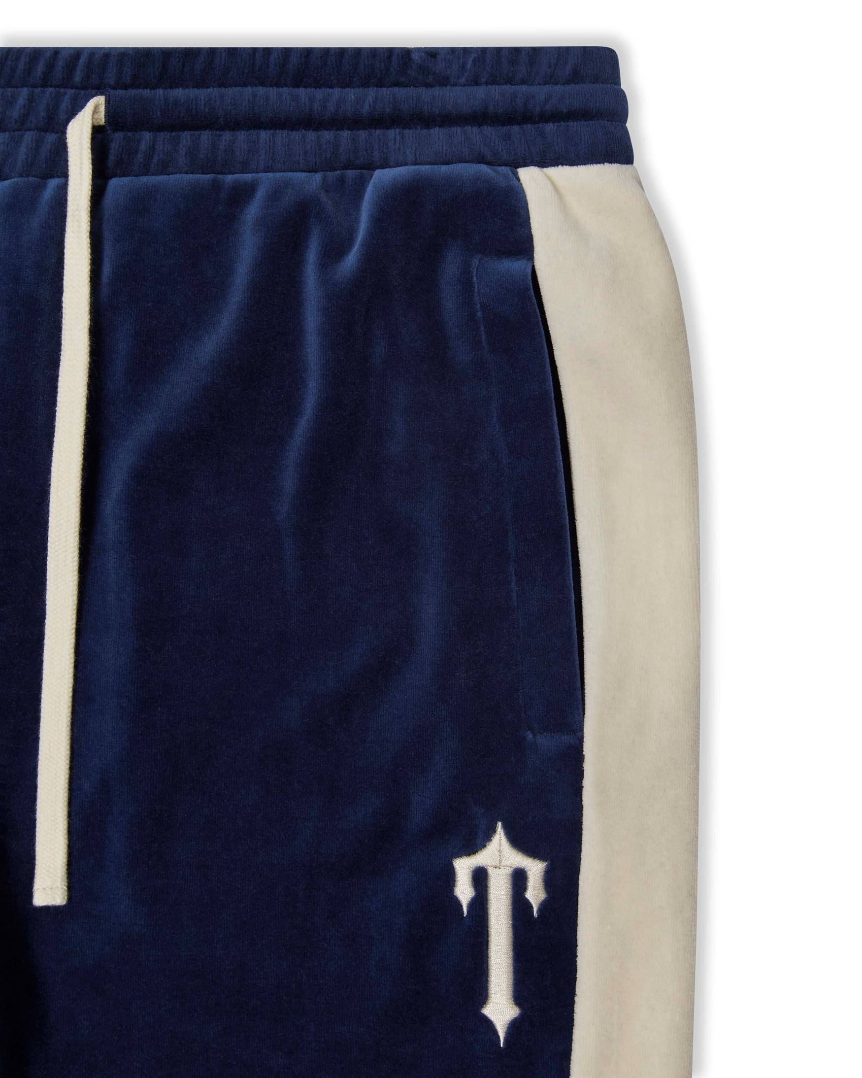 Trapstar Irongate Arch Velour Tracksuit Navy | TS-65374