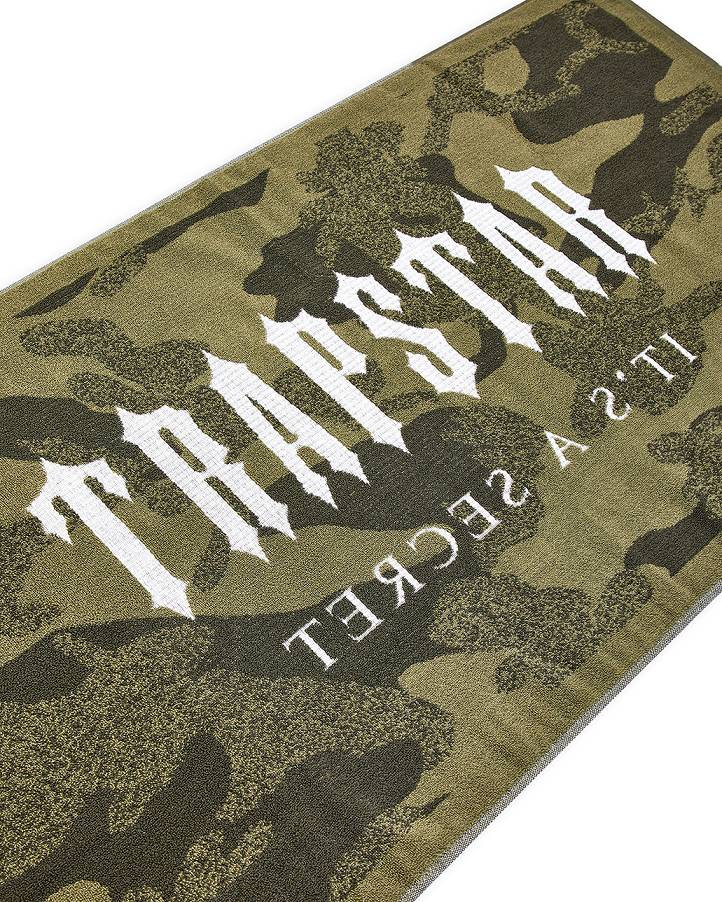 Trapstar Irongate Beach Towel Khaki Camo | TS-65205