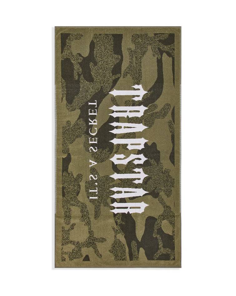 Trapstar Irongate Beach Towel Khaki Camo | TS-65205