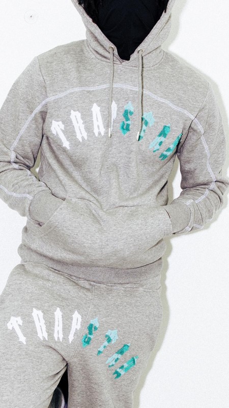 Trapstar Irongate Chenille Arch Grey / Blue | TS-64882