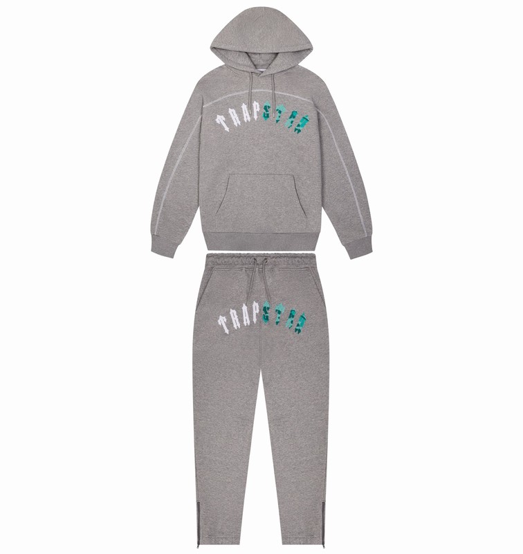 Trapstar Irongate Chenille Arch Grey / Blue | TS-64882