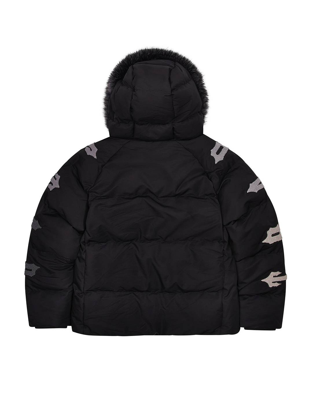 Trapstar Irongate Chenille Sleeve Puffer Black | TS-65430