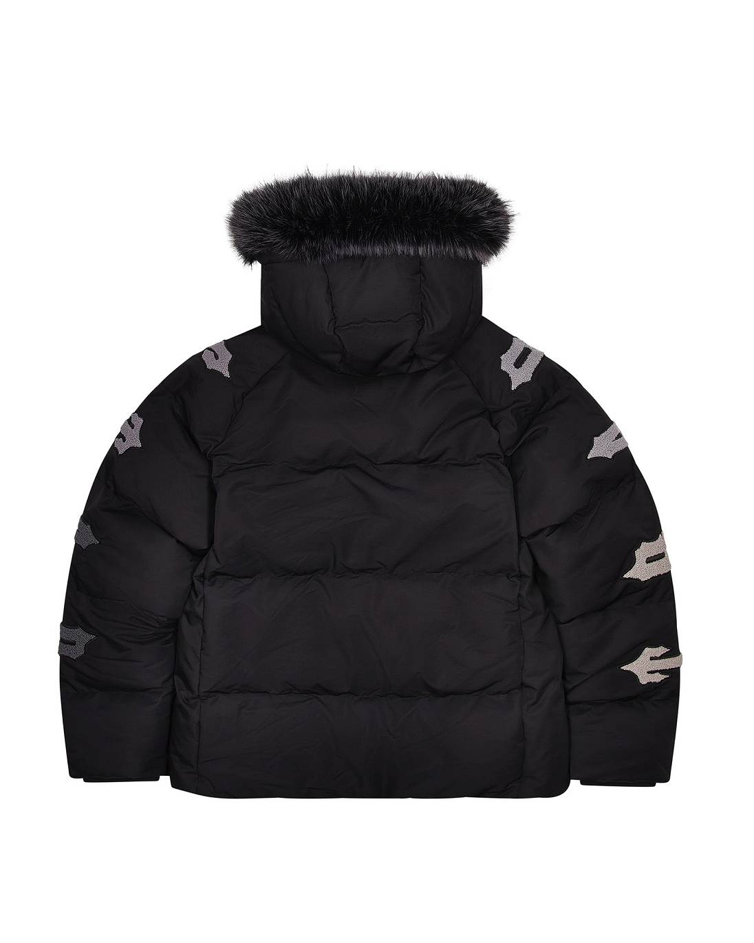 Trapstar Irongate Chenille Sleeve Puffer Black | TS-65430