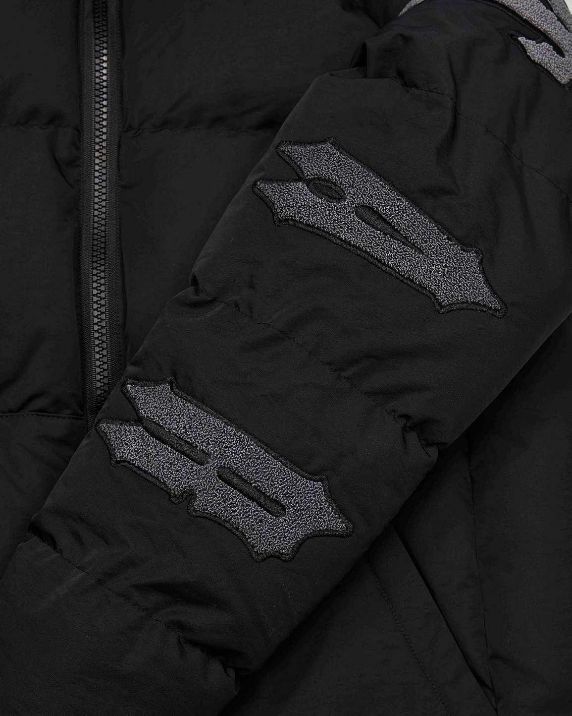 Trapstar Irongate Chenille Sleeve Puffer Black | TS-65430