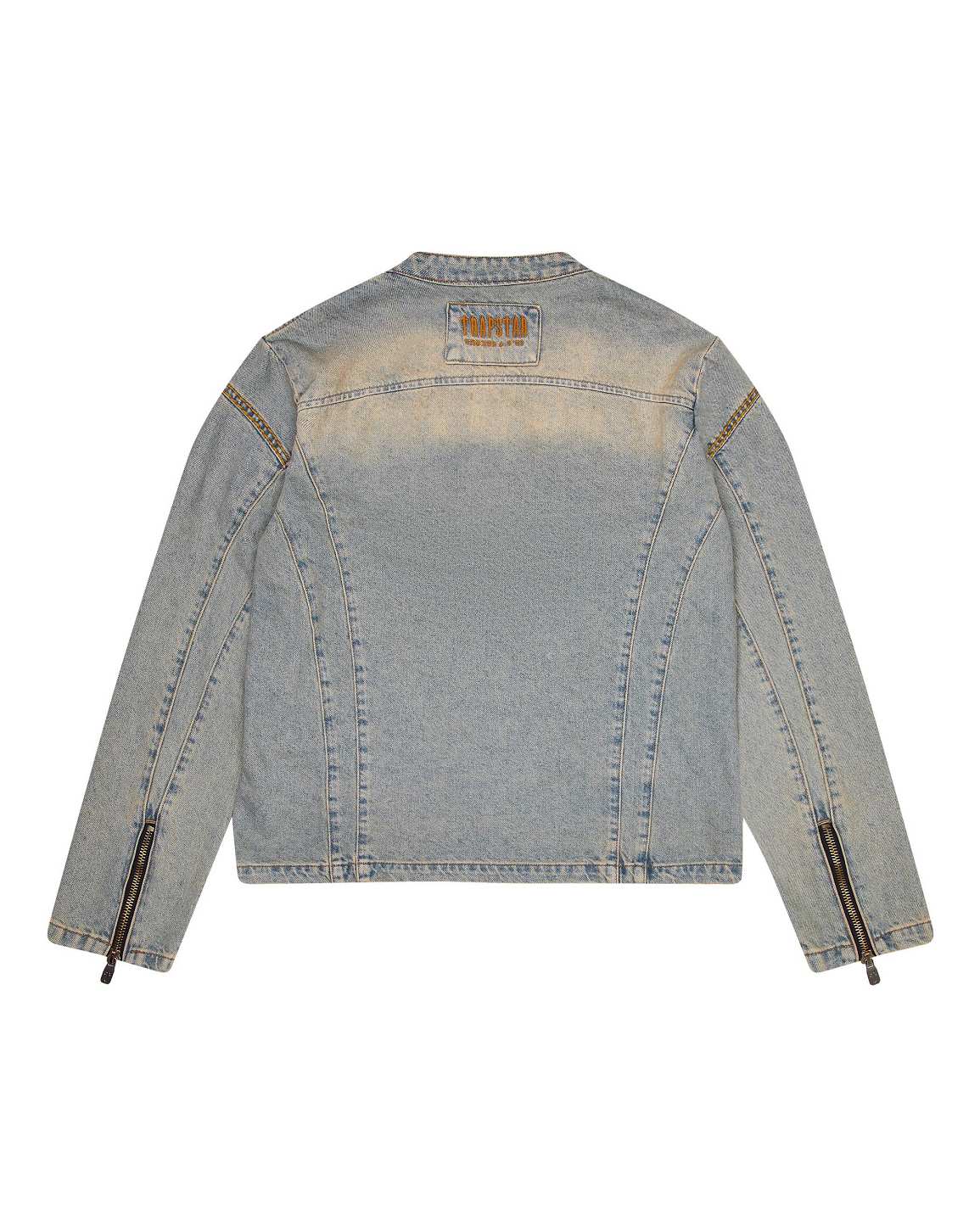 Trapstar Irongate Denim Motocross Jacket Sandy Blue | TS-65459