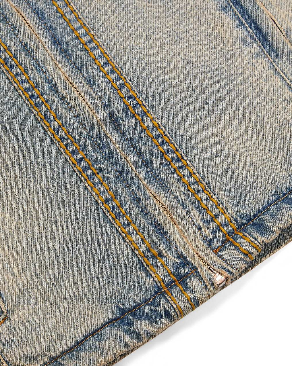 Trapstar Irongate Denim Motocross Jacket Sandy Blue | TS-65459