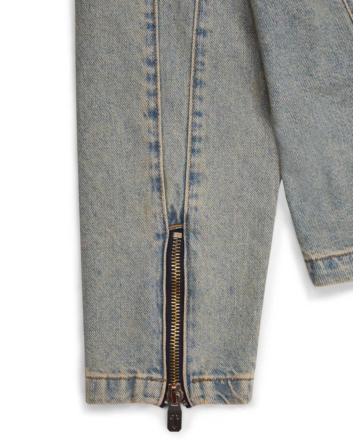 Trapstar Irongate Denim Motocross Jacket Sandy Blue | TS-65459