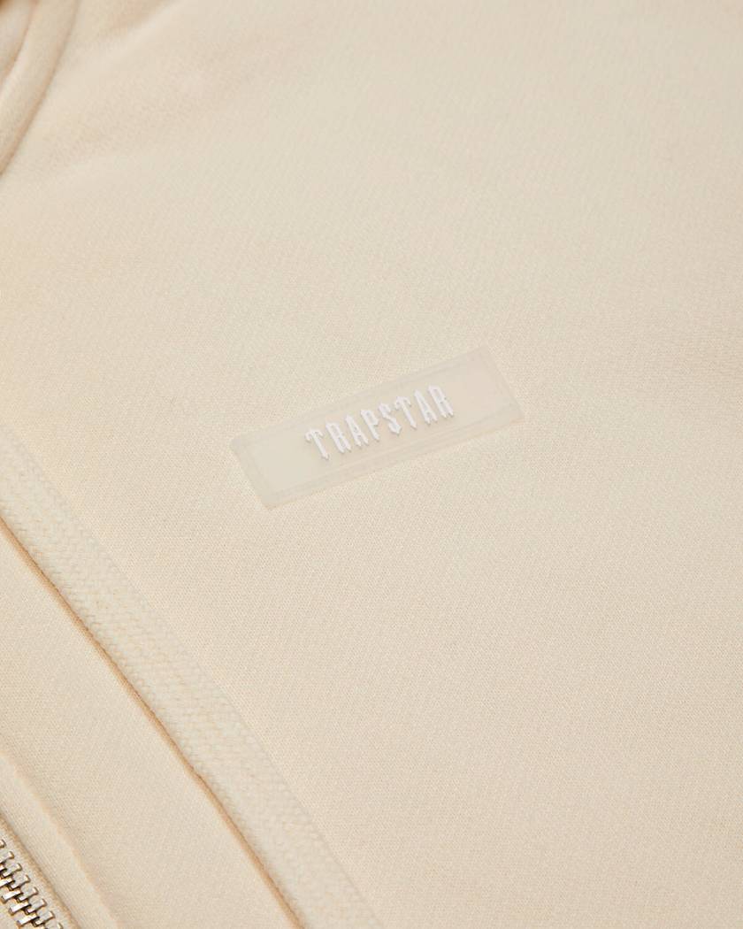 Trapstar Irongate Hoodie with Silicone Badge Off White | TS-65144