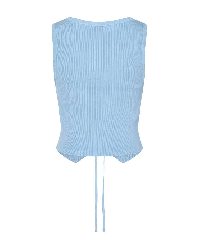 Trapstar Irongate Lace Up Vest Baby Blue | TS-65118