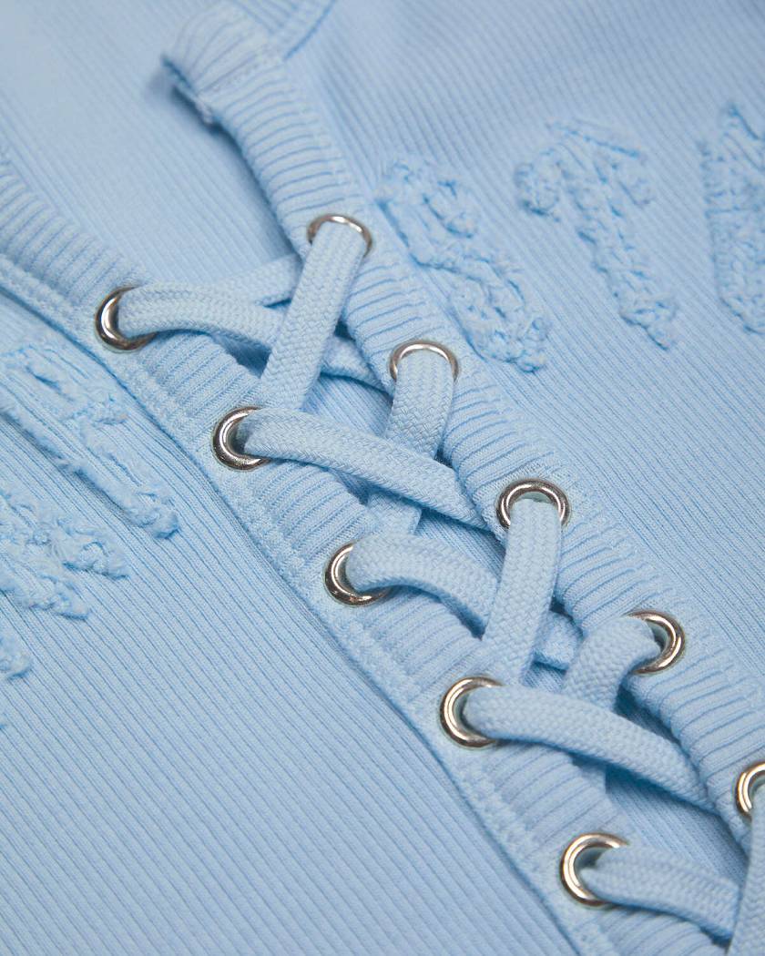 Trapstar Irongate Lace Up Vest Baby Blue | TS-65118