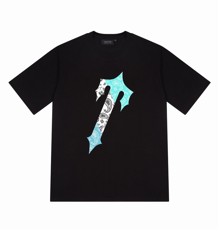 Trapstar Irongate Paisley Black / Turquoise | TS-65021