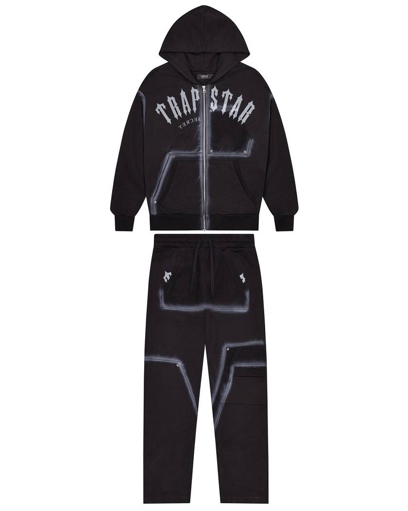Trapstar Irongate Rivet 2.0 Tracksuit Black | TS-65384
