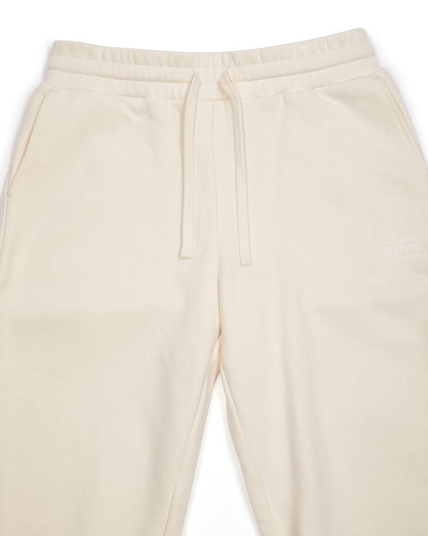 Trapstar Irongate Slim Fit Track Bottoms Off White | TS-65155