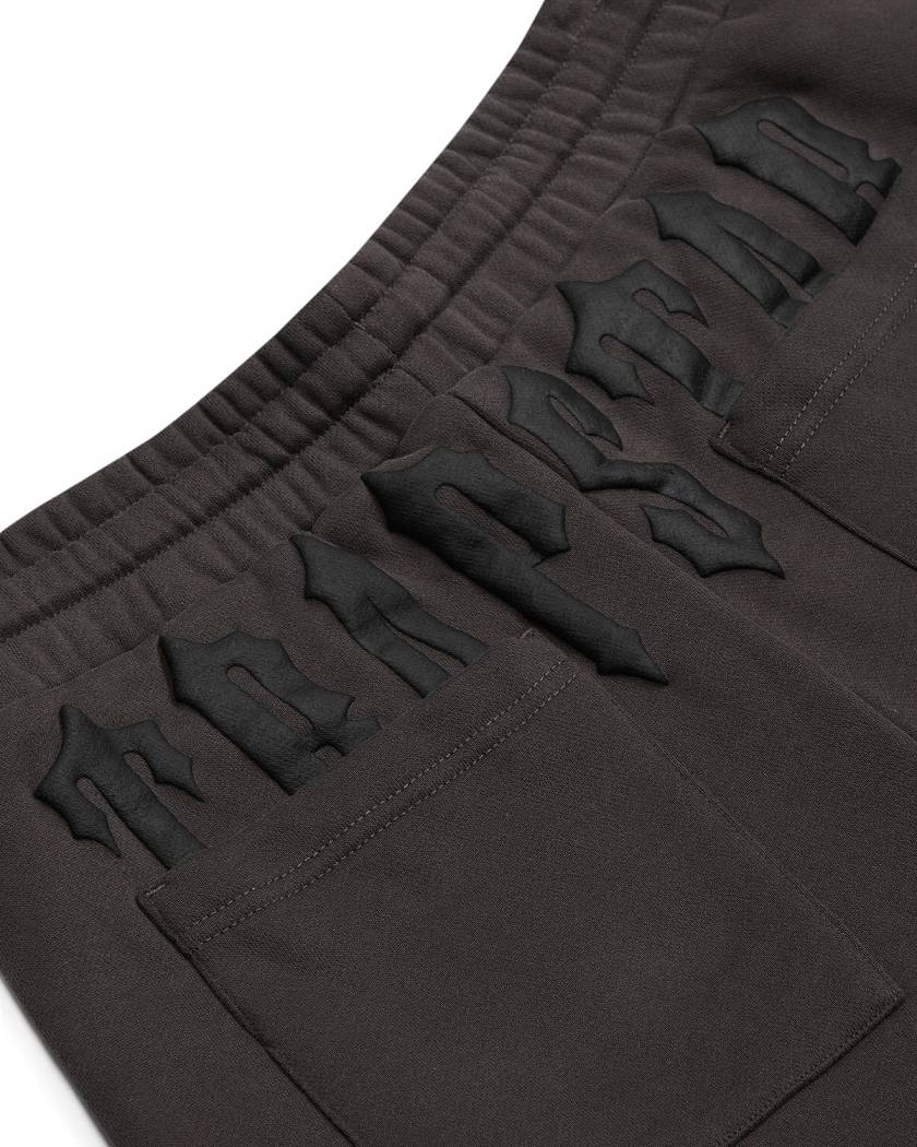 Trapstar Irongate Slim Fit Track Bottoms Dark Grey | TS-65135