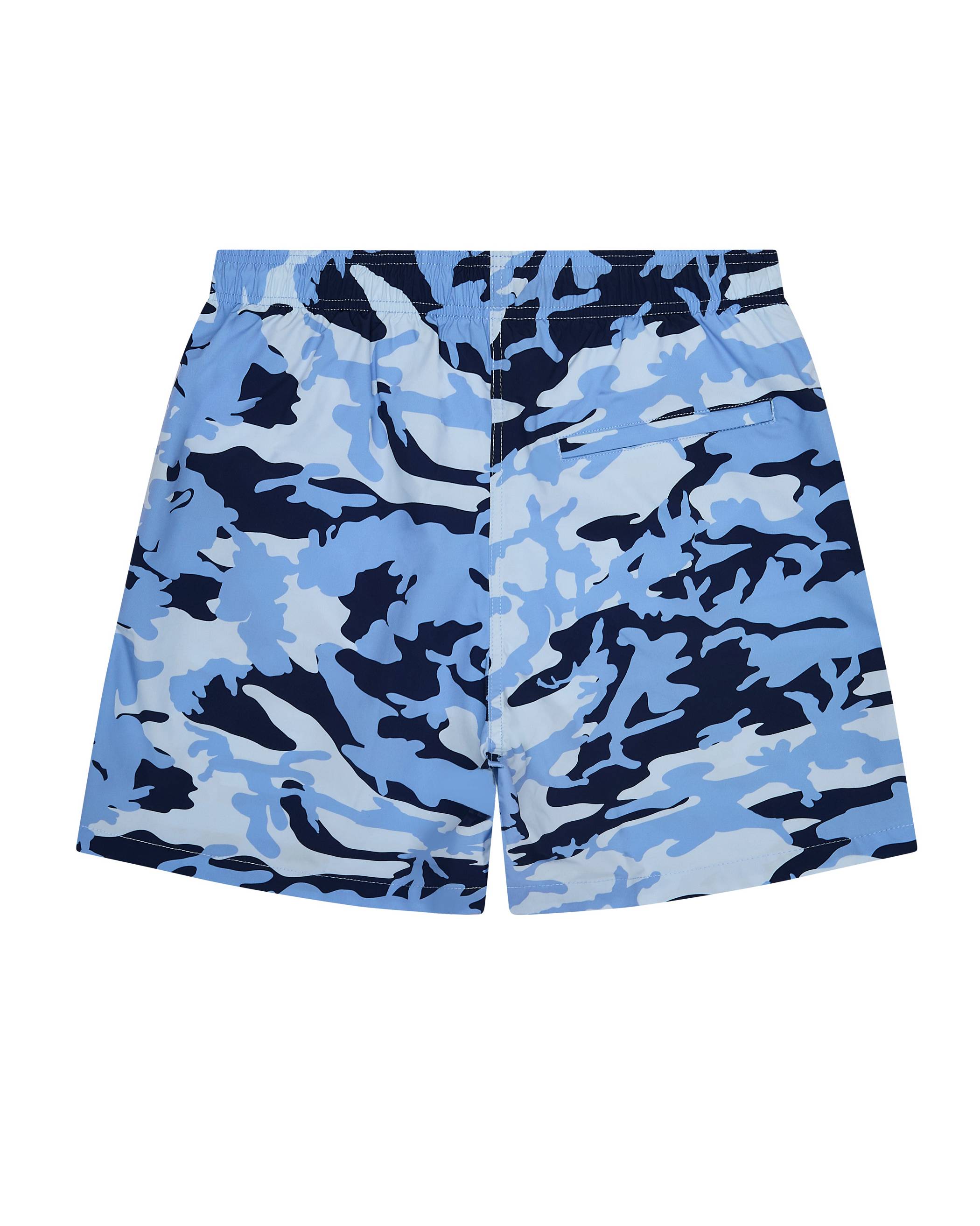 Trapstar Irongate Swim Shorts Blue Camo | TS-65298