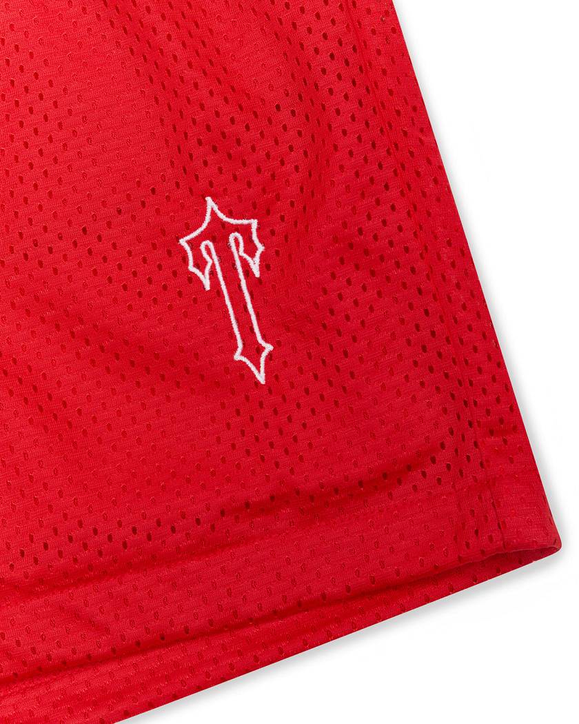 Trapstar Irongate T Basketball Shorts Red | TS-65307