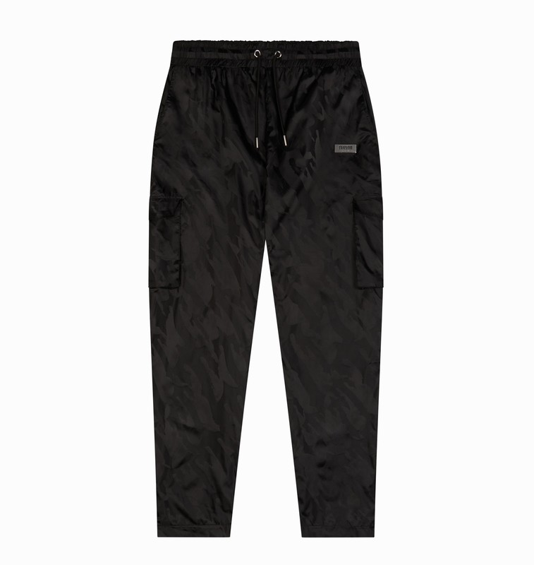 Trapstar Irongate T Jacquard Cargos Black | TS-64860