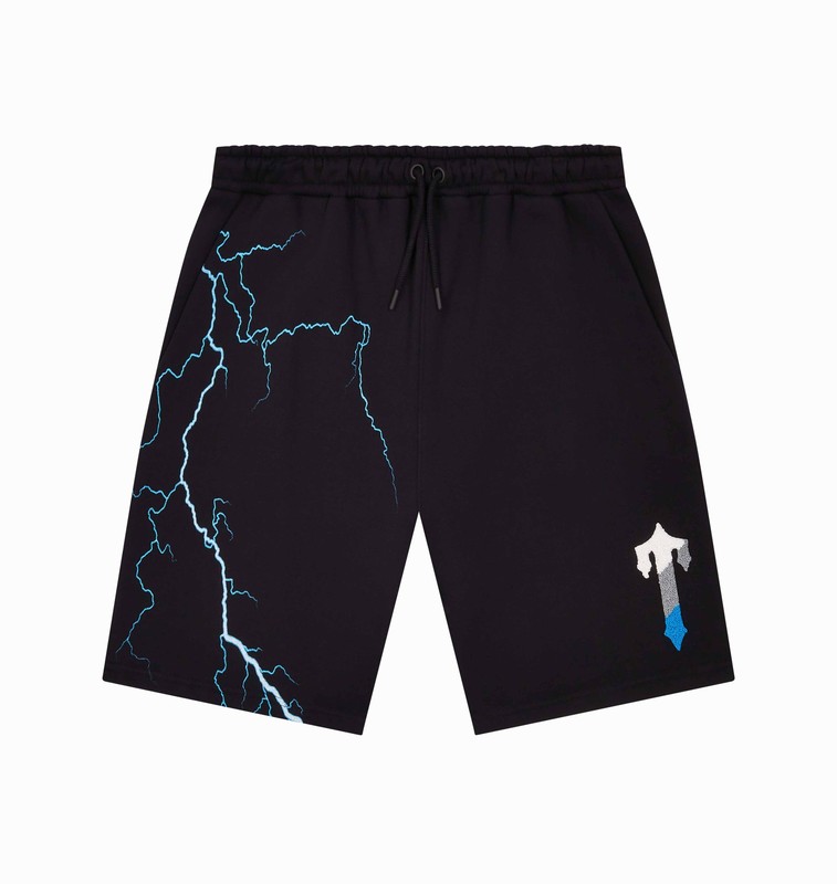 Trapstar Irongate T Lightning Shorts Black | TS-64923
