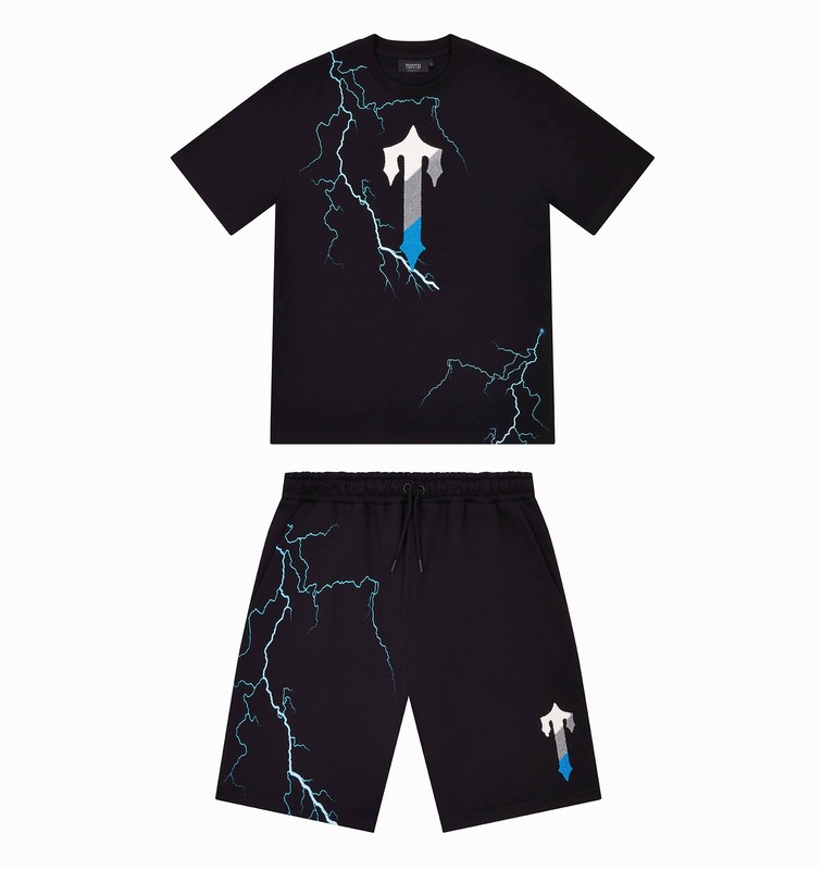 Trapstar Irongate T Lightning Shorts Black | TS-64923