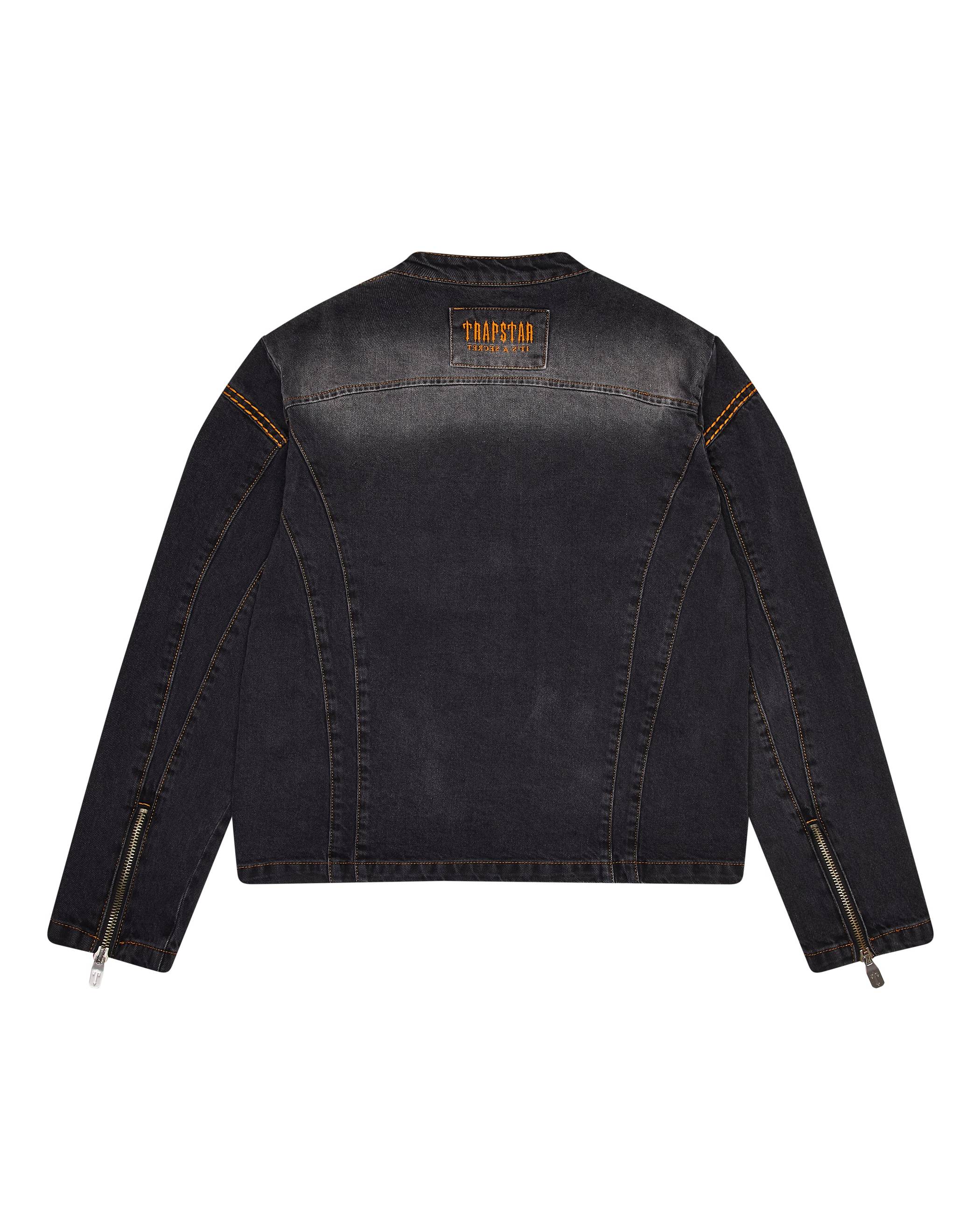 Trapstar Irongate T Panel Denim Jacket Black | TS-65456
