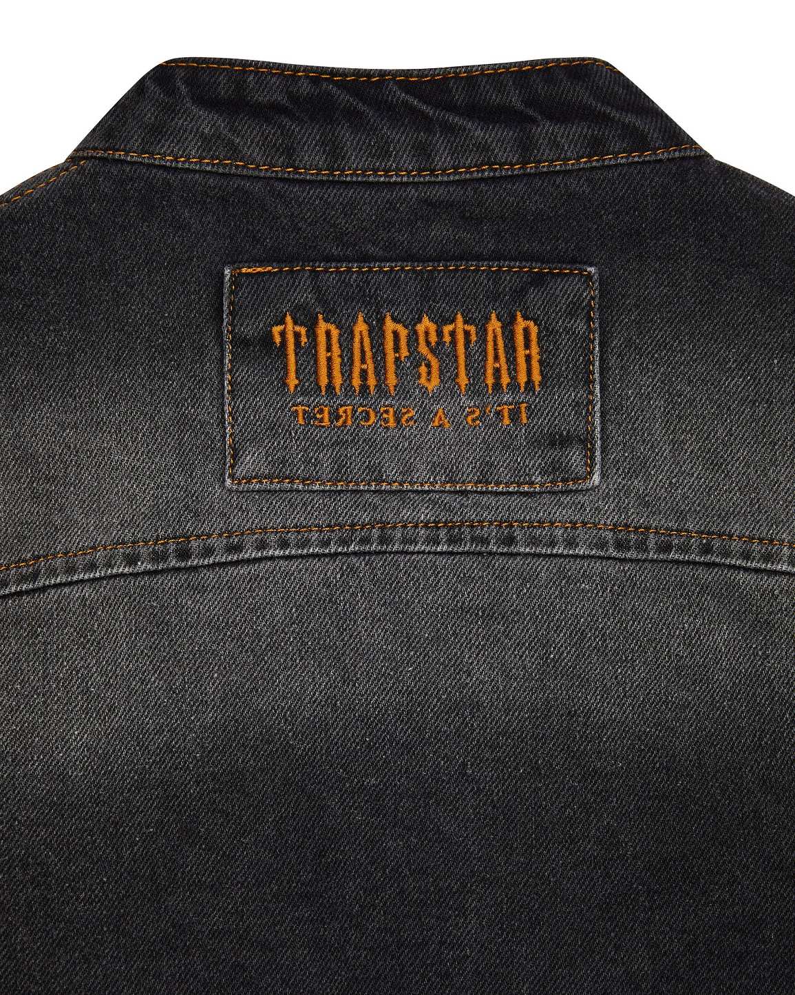 Trapstar Irongate T Panel Denim Jacket Black | TS-65456