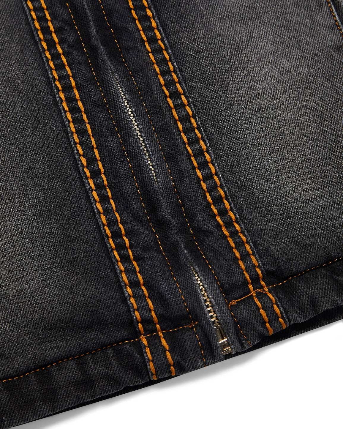 Trapstar Irongate T Panel Denim Jacket Black | TS-65456