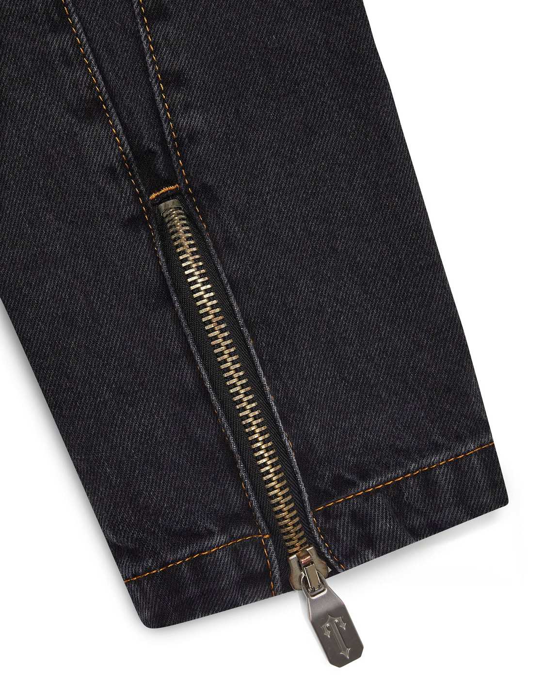 Trapstar Irongate T Panel Denim Jacket Black | TS-65456