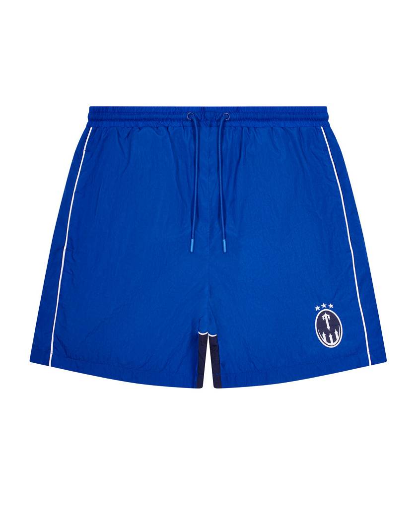 Trapstar Irongate T Panel Shell Shorts Blue | TS-65304