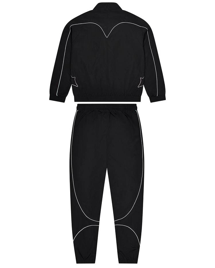 Trapstar Irongate T Panel Shell Tracksuit Black | TS-65377