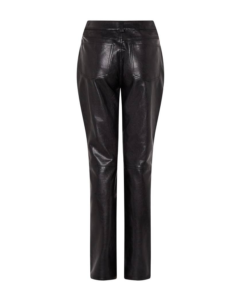 Trapstar Irongate T Stud Vegan Leather Pants Black | TS-65112