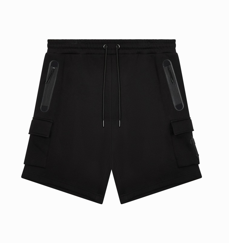 Trapstar Irongate T Tech Zip Shorts Black | TS-64899