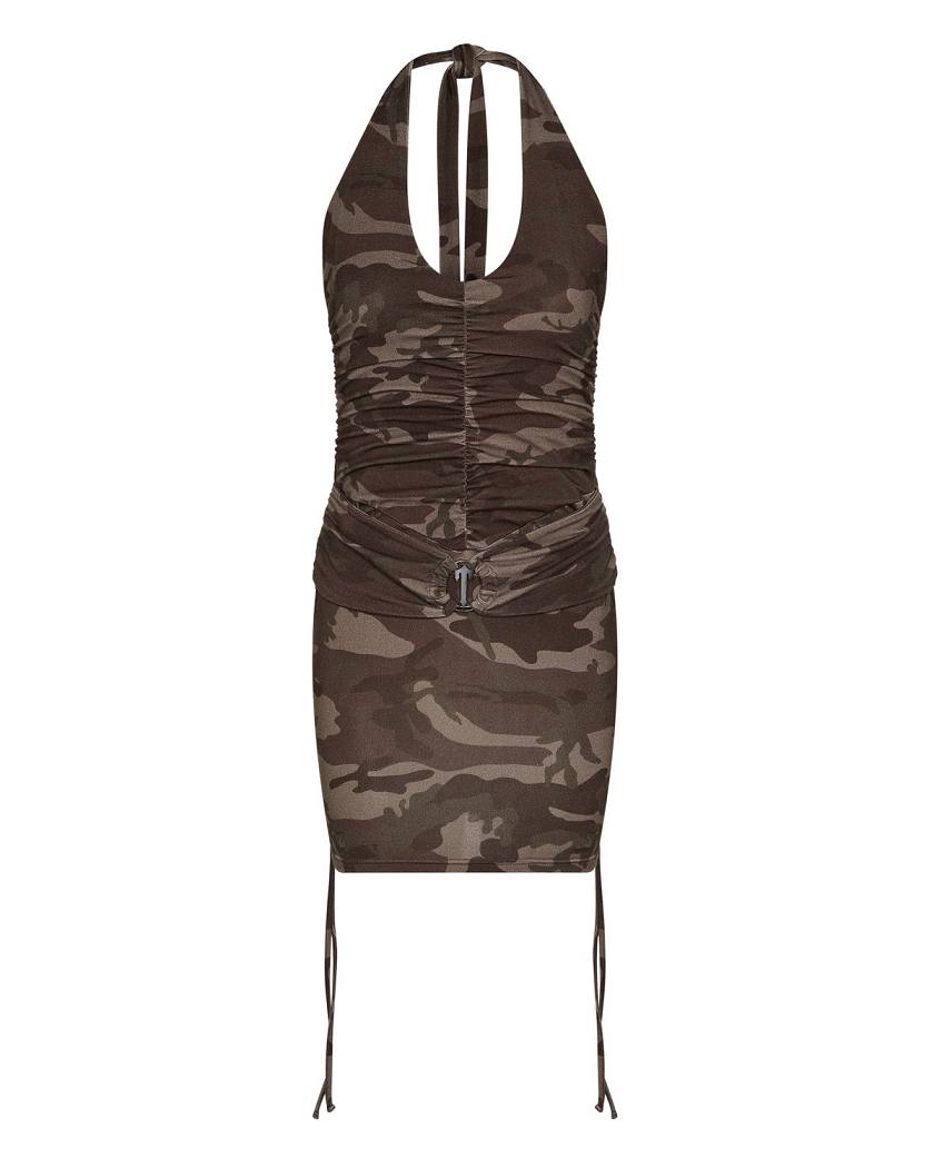 Trapstar Irongate T Womens Dress Brown Camo | TS-65103