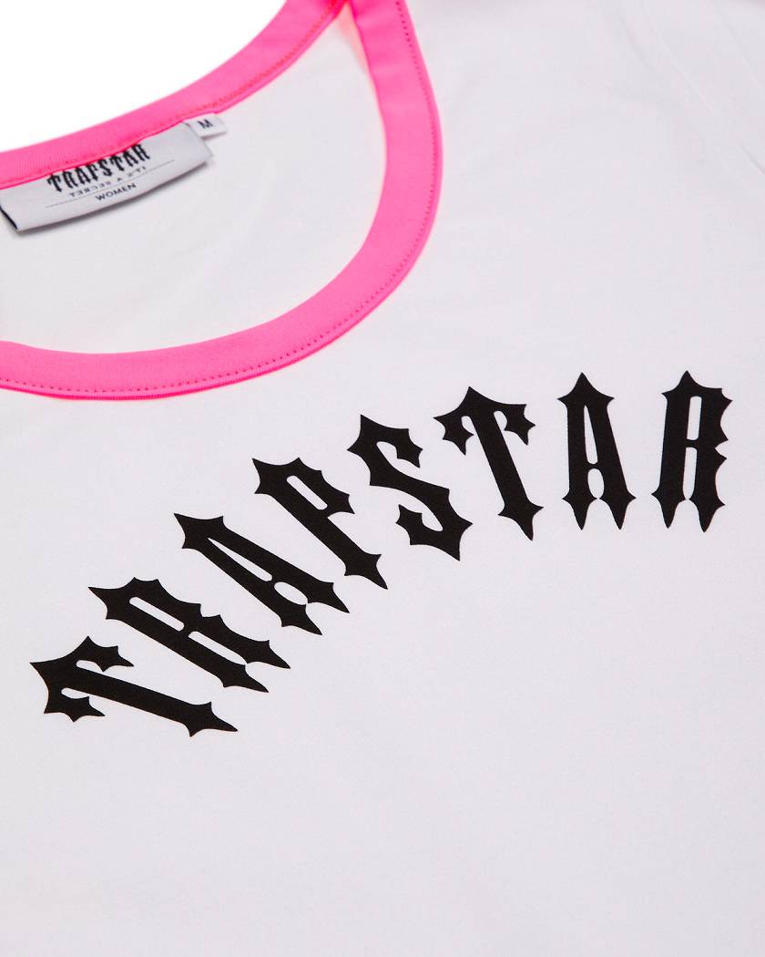 Trapstar Irongate Tee White/Pink | TS-65131