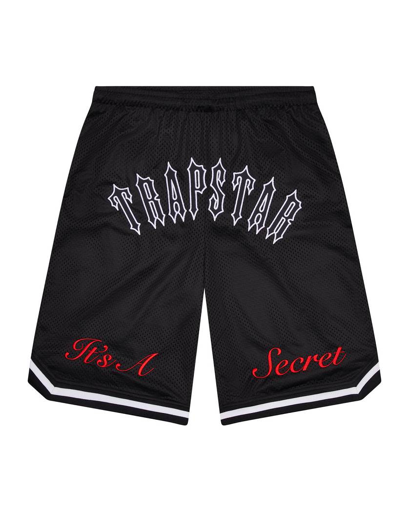Trapstar It's A Secret Irongate Arch Shorts Black | TS-65297