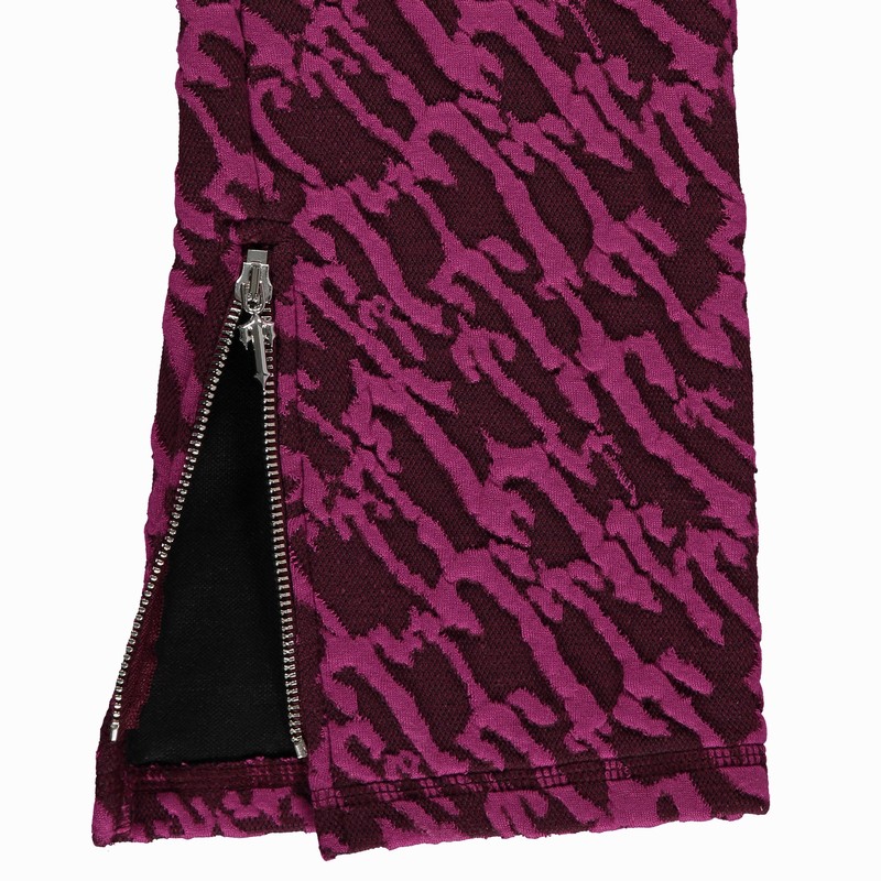 Trapstar Jacquard Fitted Burgundy Pink | TS-64785
