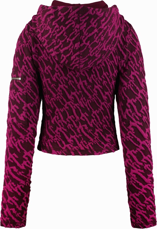 Trapstar Jacquard Fitted Zip Burgundy Pink | TS-64786