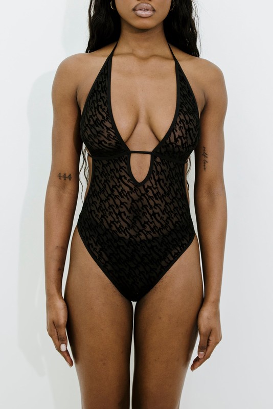 Trapstar Jacquard Mesh Halterneck Black | TS-64802