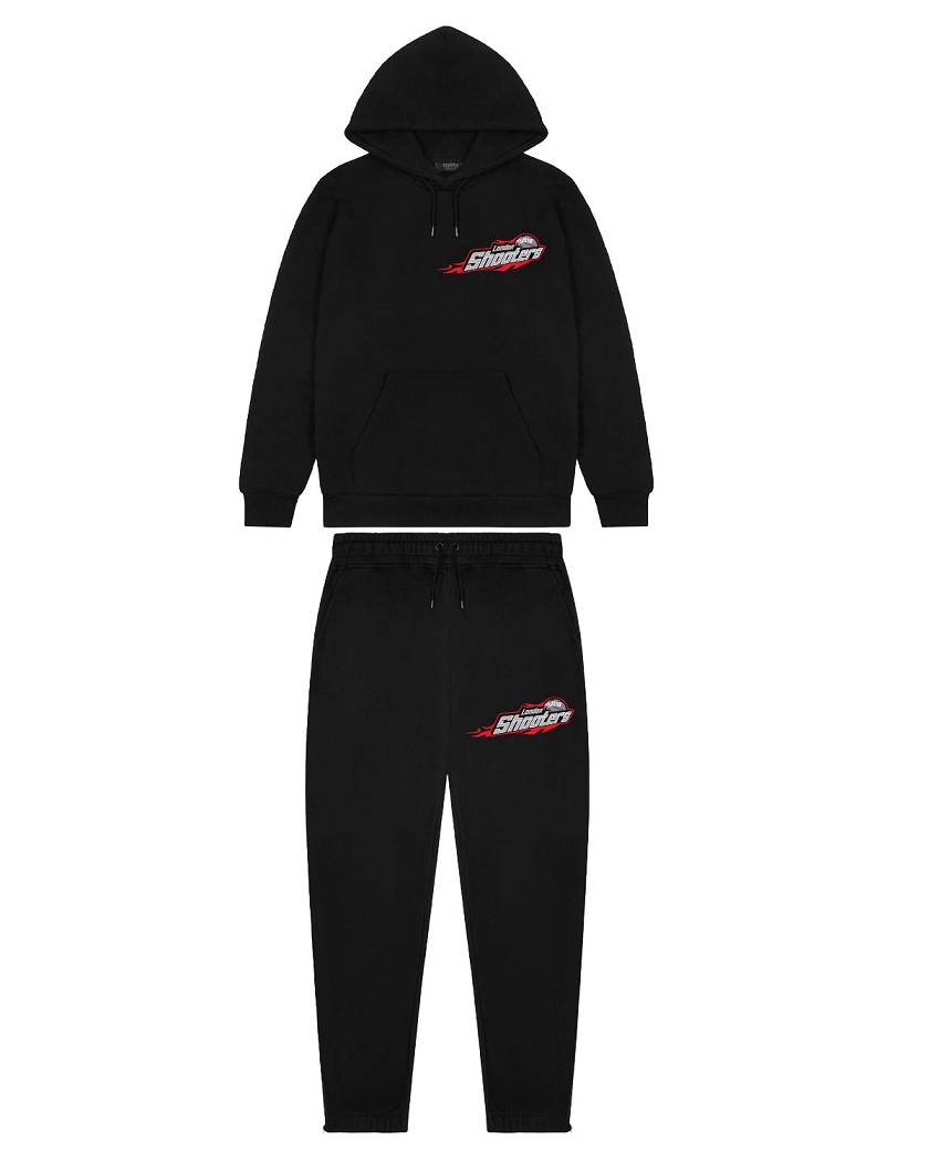 Trapstar London Shooters Tracksuit Black | TS-65398
