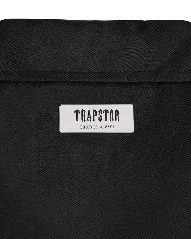 Trapstar Nylon Twill Coach Jacket Black | TS-65461