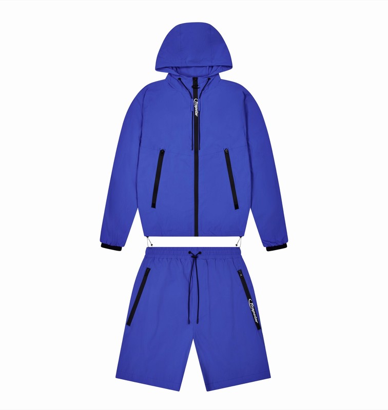Trapstar *PRE ORDER* Hyperdrive Embossed Windbreaker Blue | TS-64932