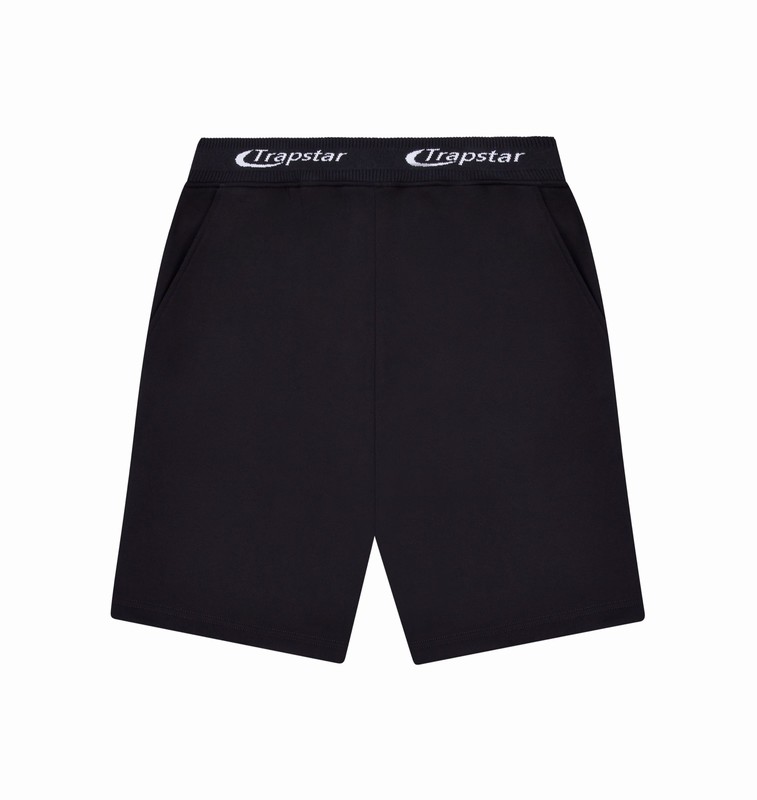 Trapstar *PRE ORDER* Hyperdrive Rib Hoodie Shorts Black | TS-64930