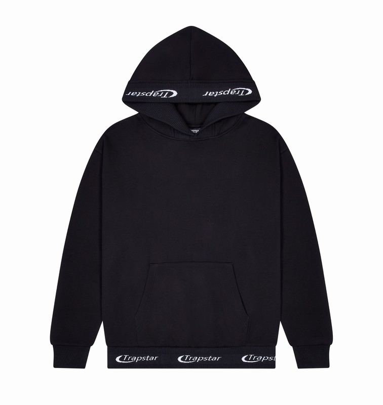 Trapstar *PRE ORDER* Hyperdrive Rib Hoodie Shorts Black | TS-64930