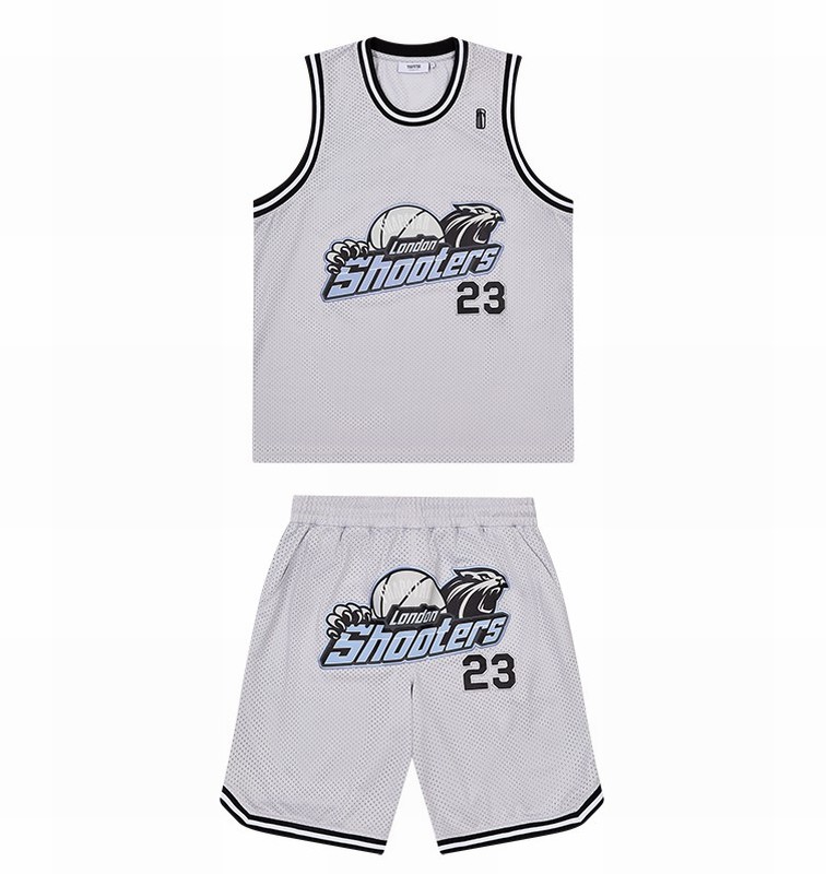 Trapstar *PRE ORDER* Shooters SS23 Basketball Shorts Grey / Blue | TS-64941