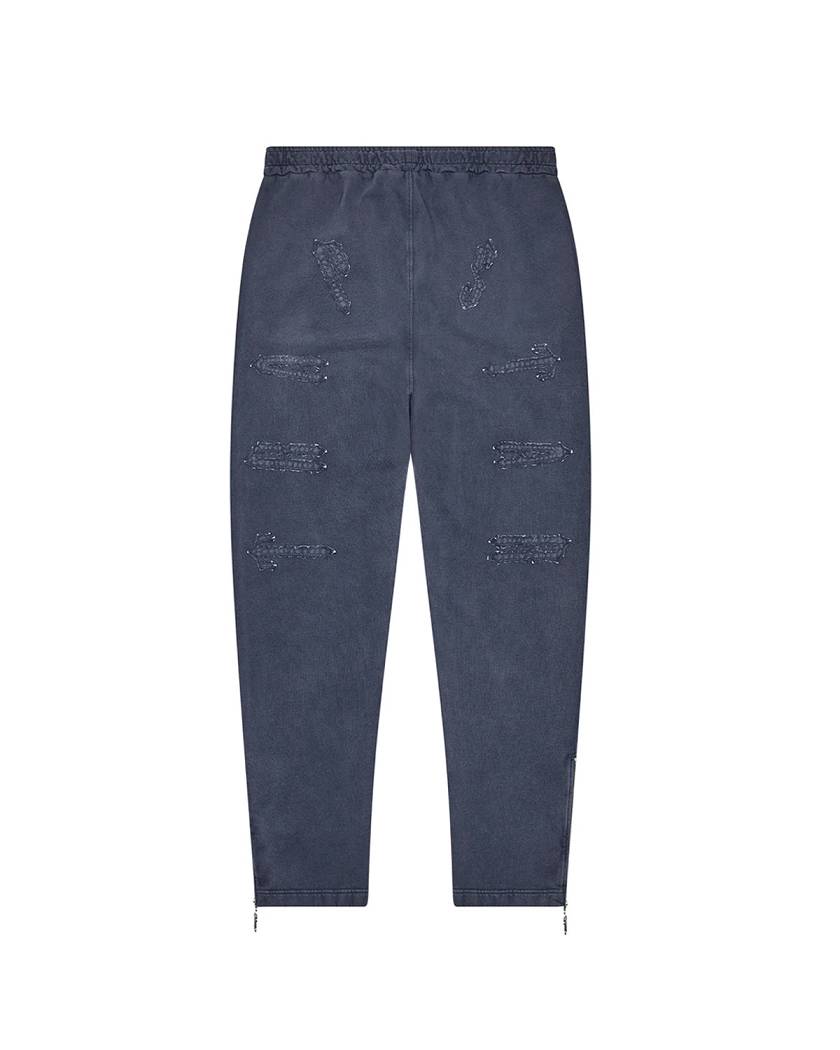 Trapstar Patchwork Irongate Bottoms Navy Pigment Dye | TS-65333