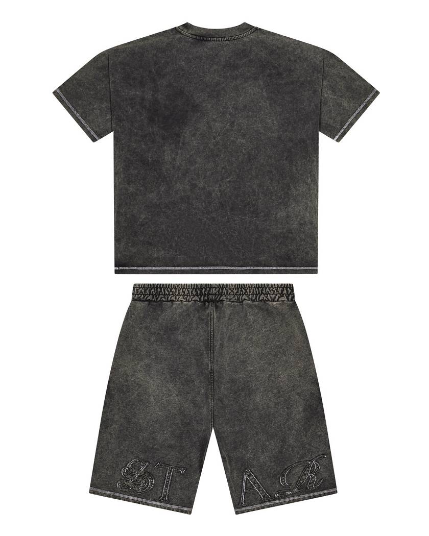Trapstar Patchwork Script Short Grey | TS-65294