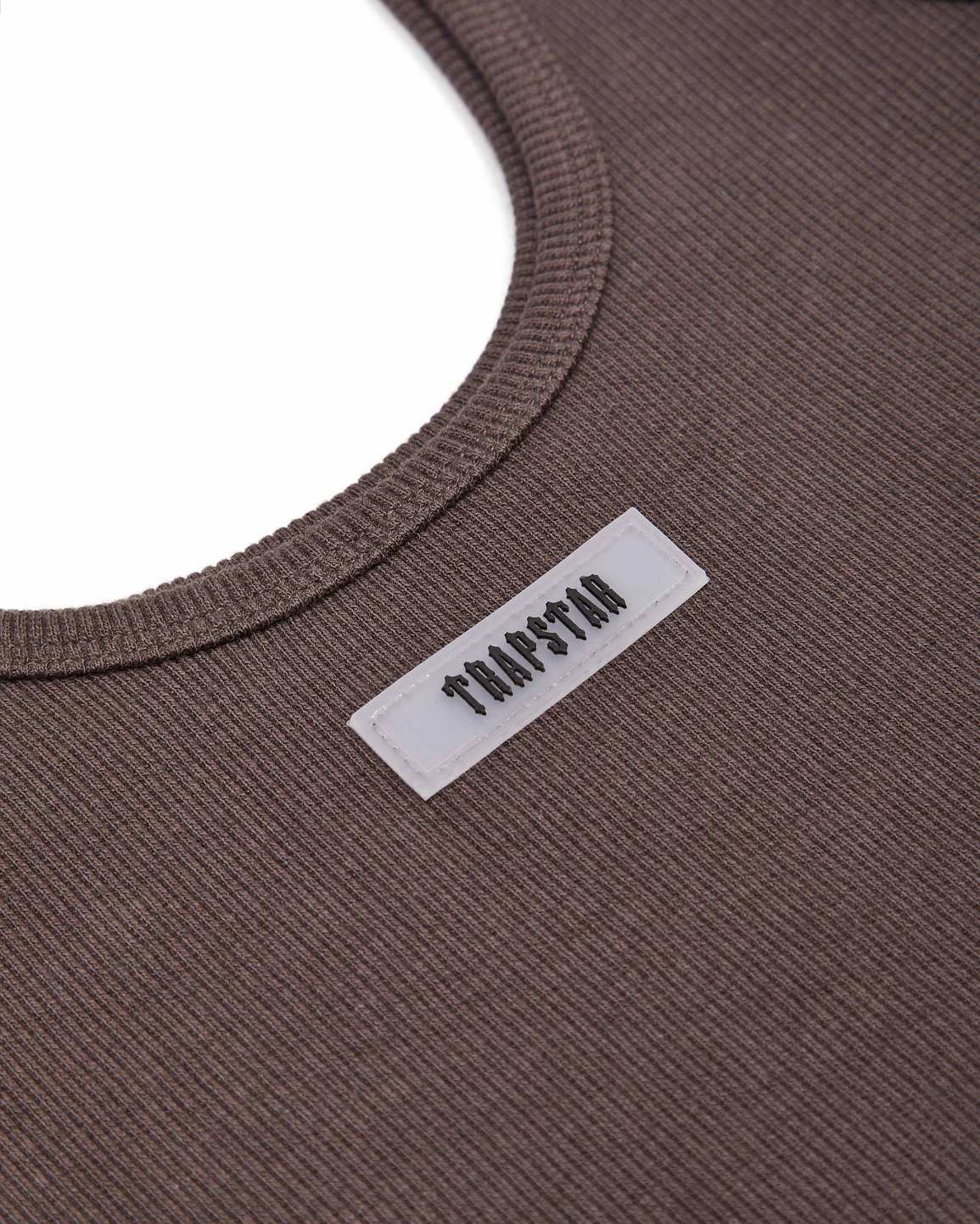 Trapstar Rib Vest with Irongate Silicone Badge Brown | TS-65125