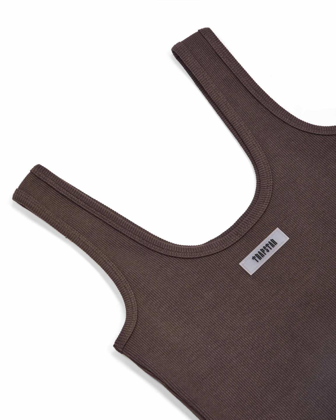 Trapstar Rib Vest with Irongate Silicone Badge Brown | TS-65125