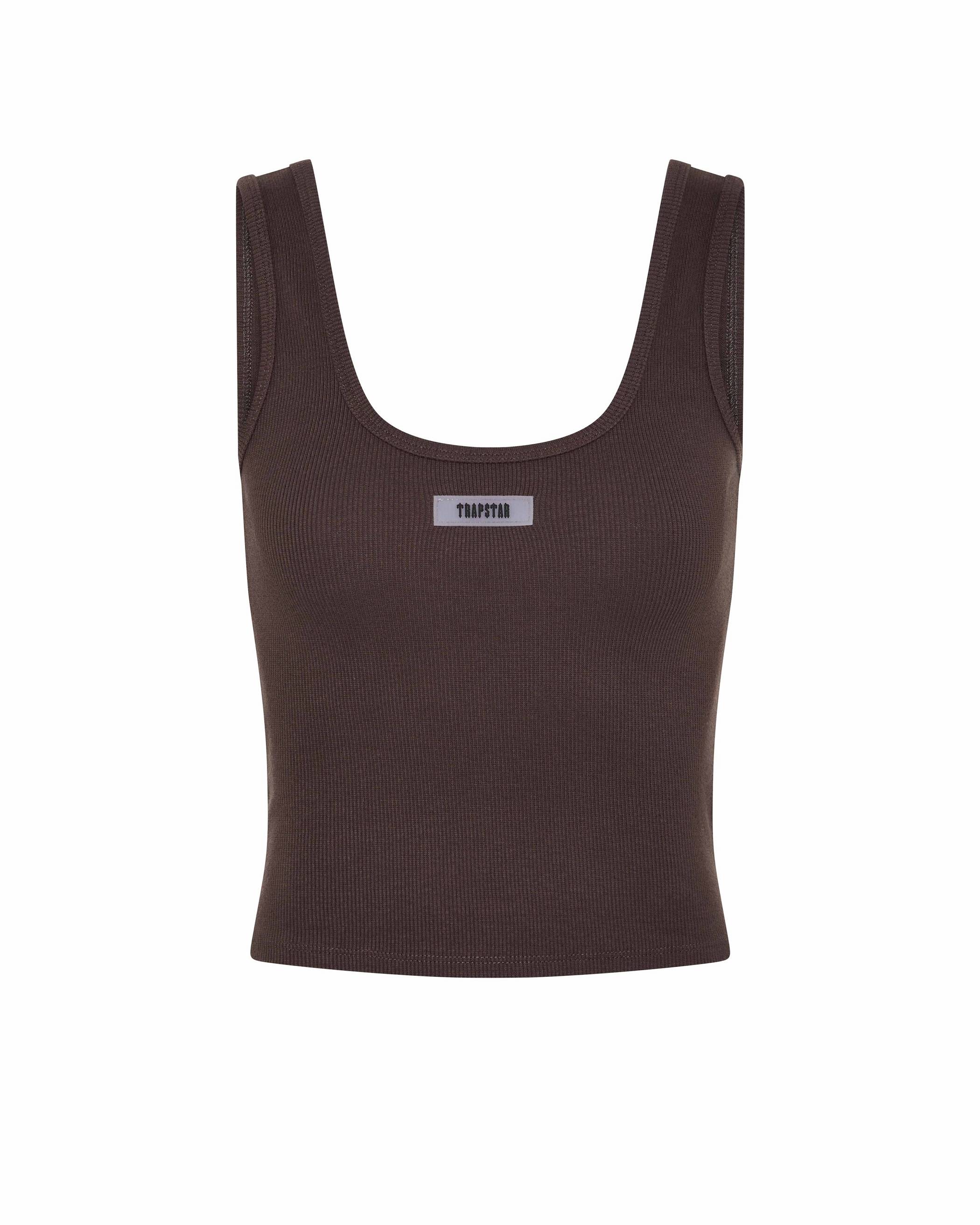 Trapstar Rib Vest with Irongate Silicone Badge Brown | TS-65125